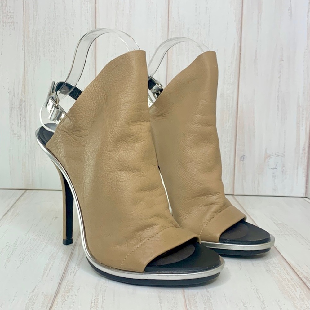 Balenciaga Tan Leather Glove Heel
